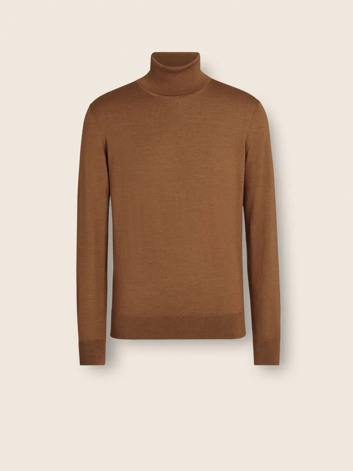 Zegna Dark Foliage Mlange Cashseta Turtleneck