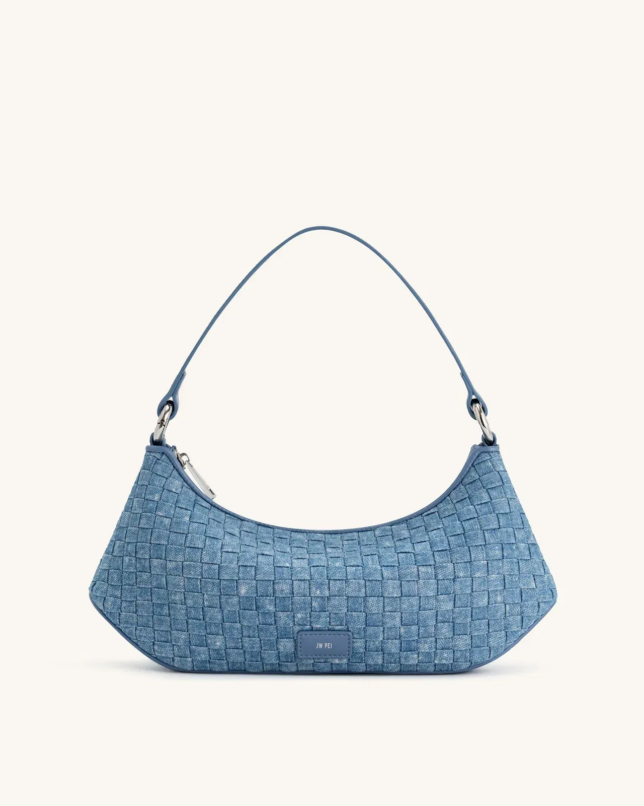 Jw Pei Lily Shoulder Bag Blue Denim Weave