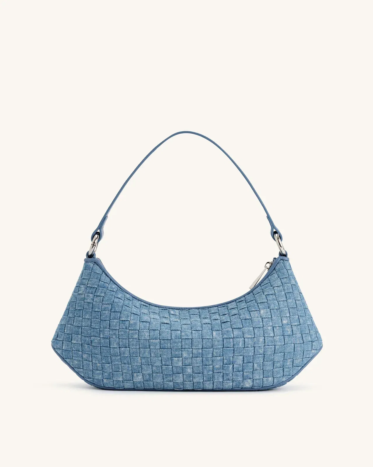 Jw Pei Lily Shoulder Bag Blue Denim Weave