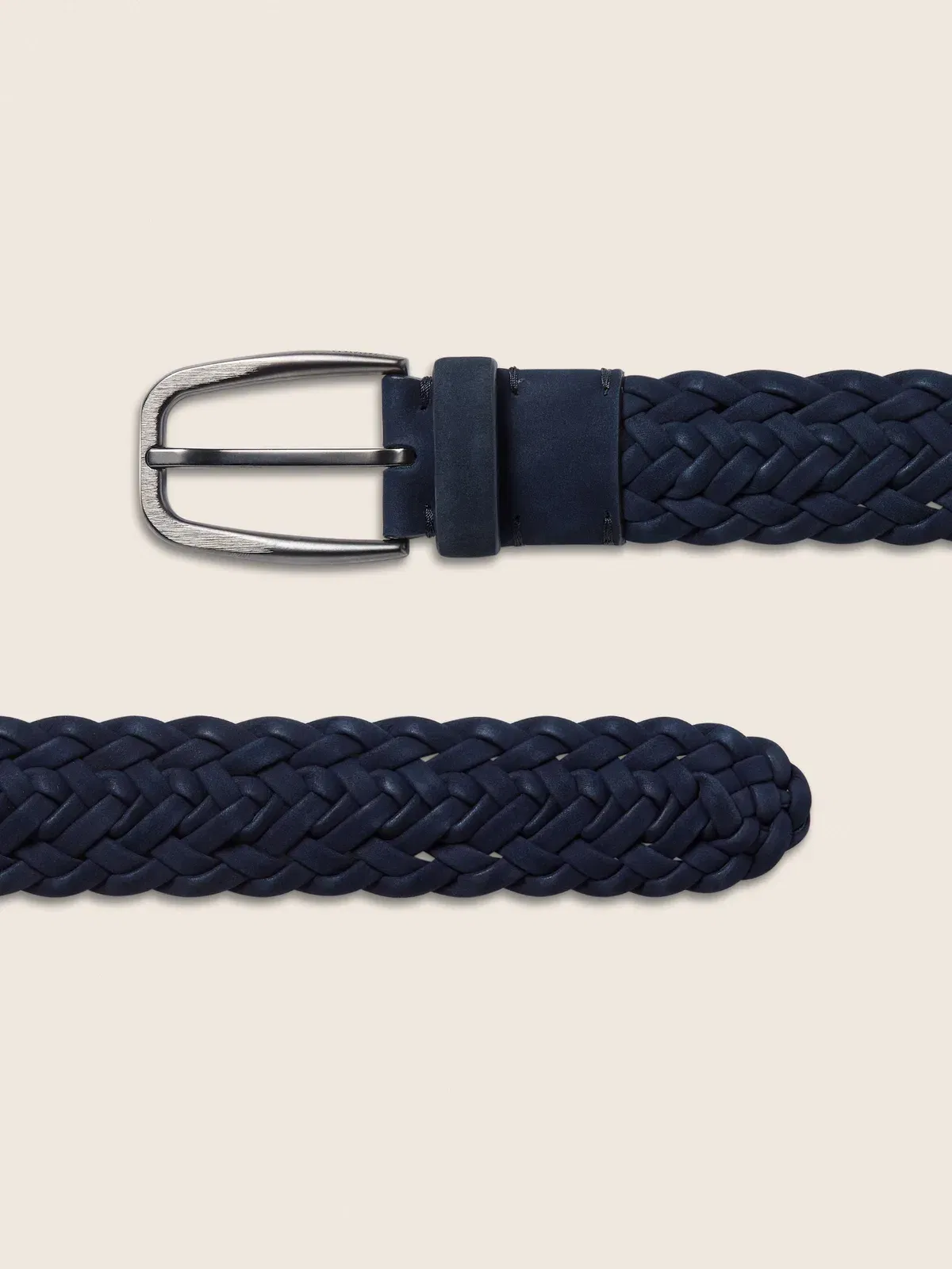 Zegna Dark Blue Nubuck Belt