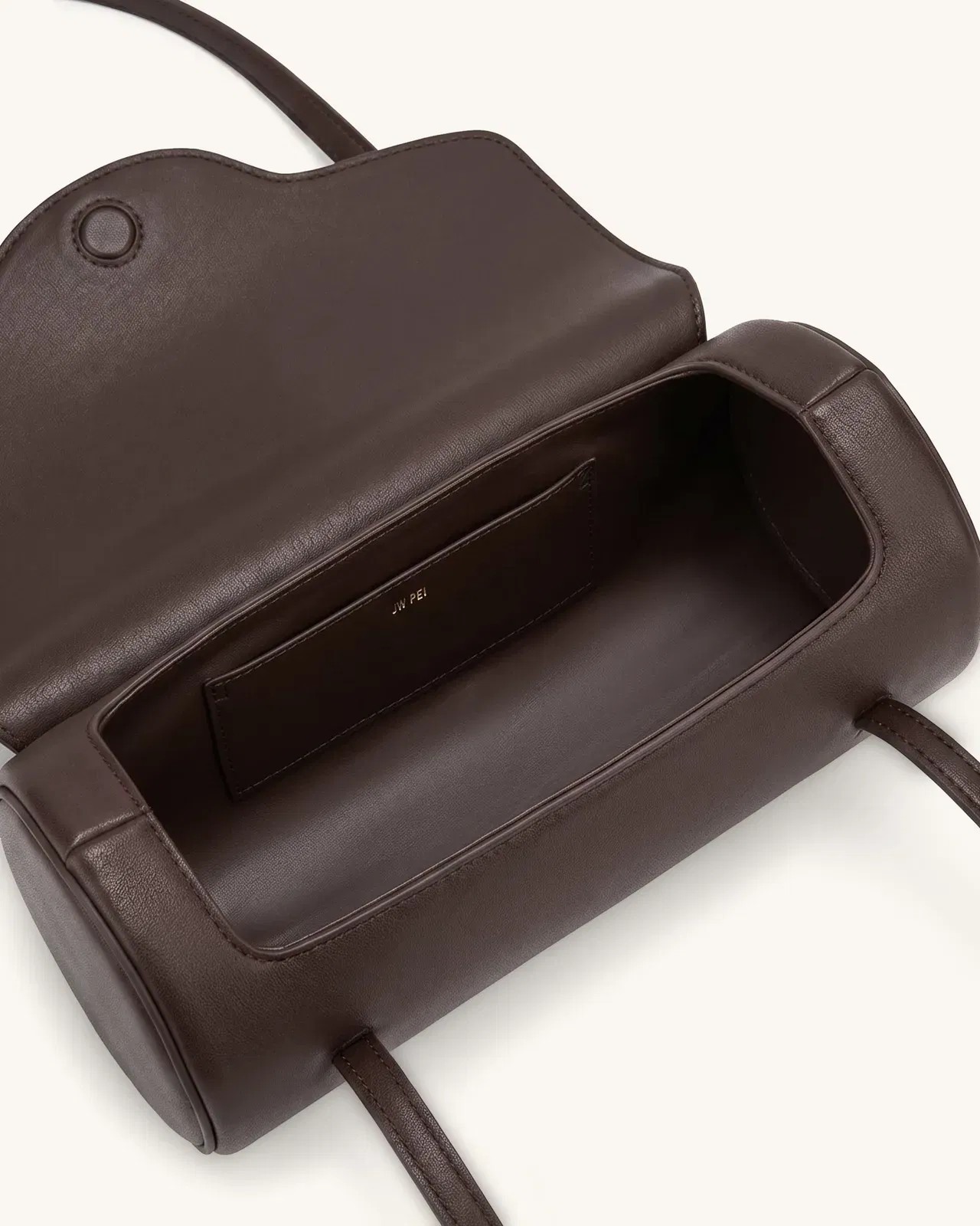 Jw Pei Solenne Barrel Shoulder Bag Dark Brown