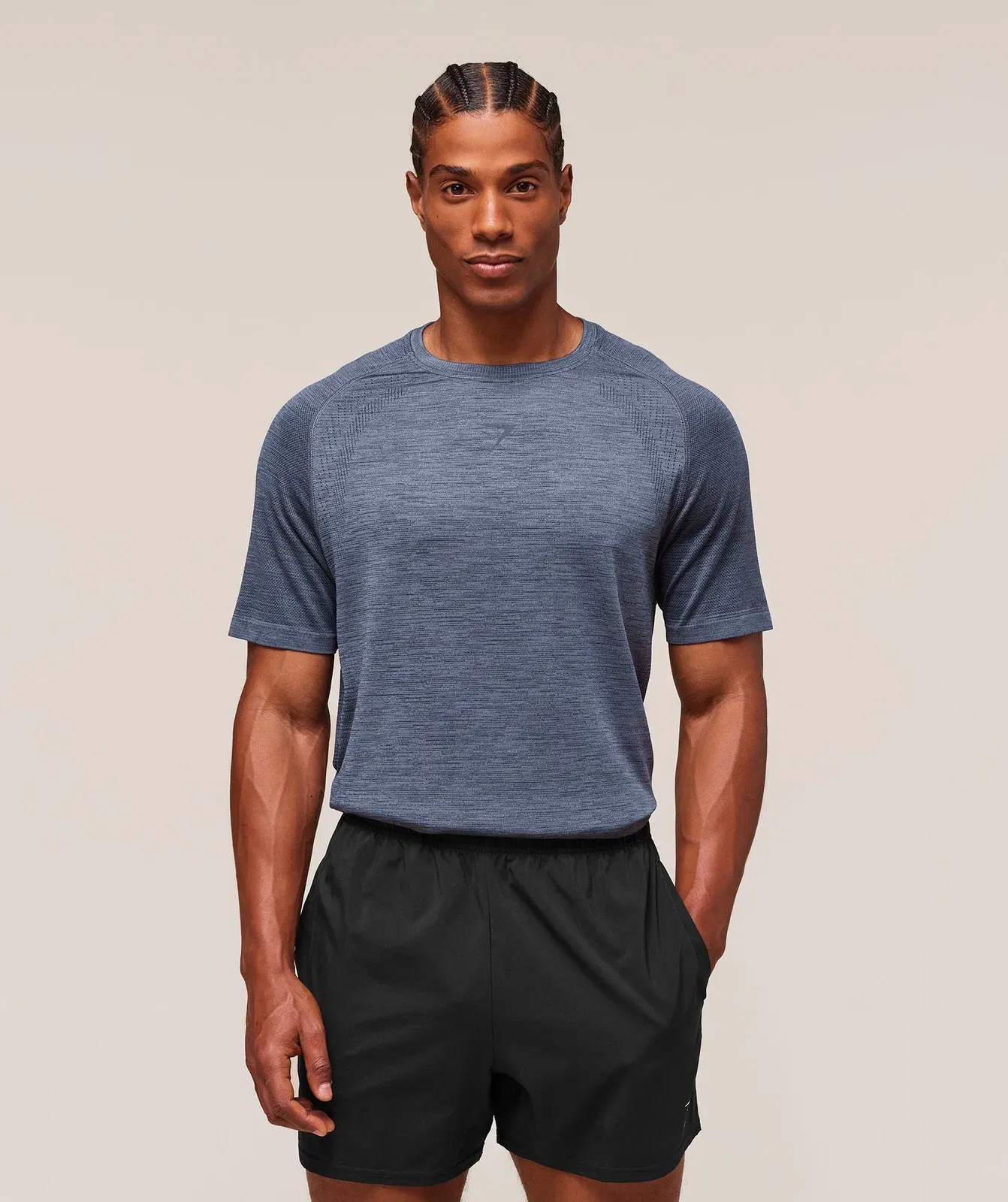 Gymshark Versatile Seamless T-Shirt Iron Blue