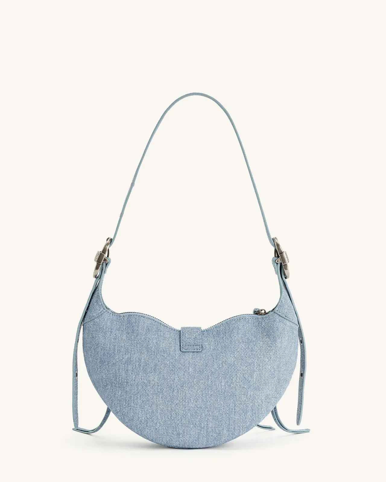 Jw Pei Tessa Denim Embossed Shoulder Bag Blue