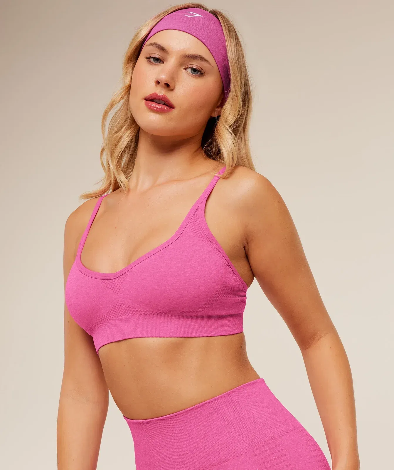 Women's Gymshark Vital Sports Bra Super-Set Pink