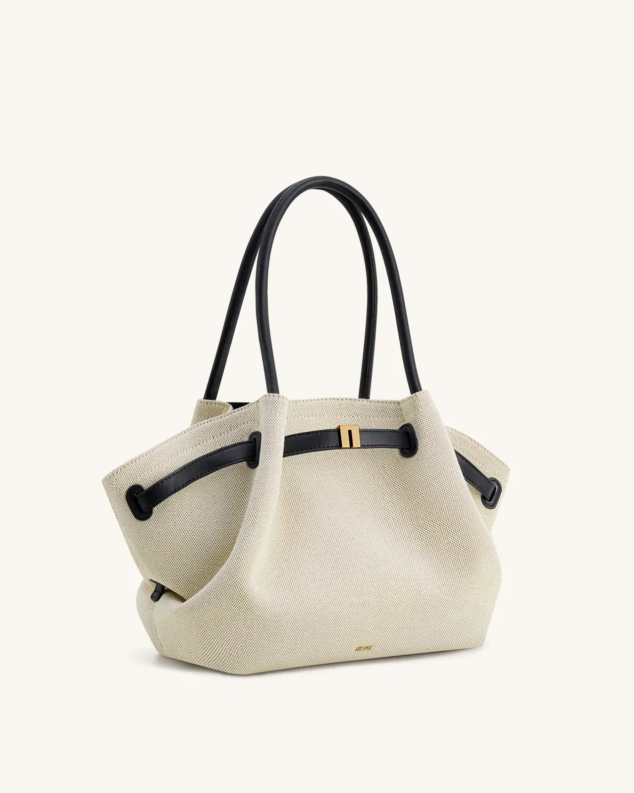 Jw Pei Hana Medium Tote Bag Black Canvas