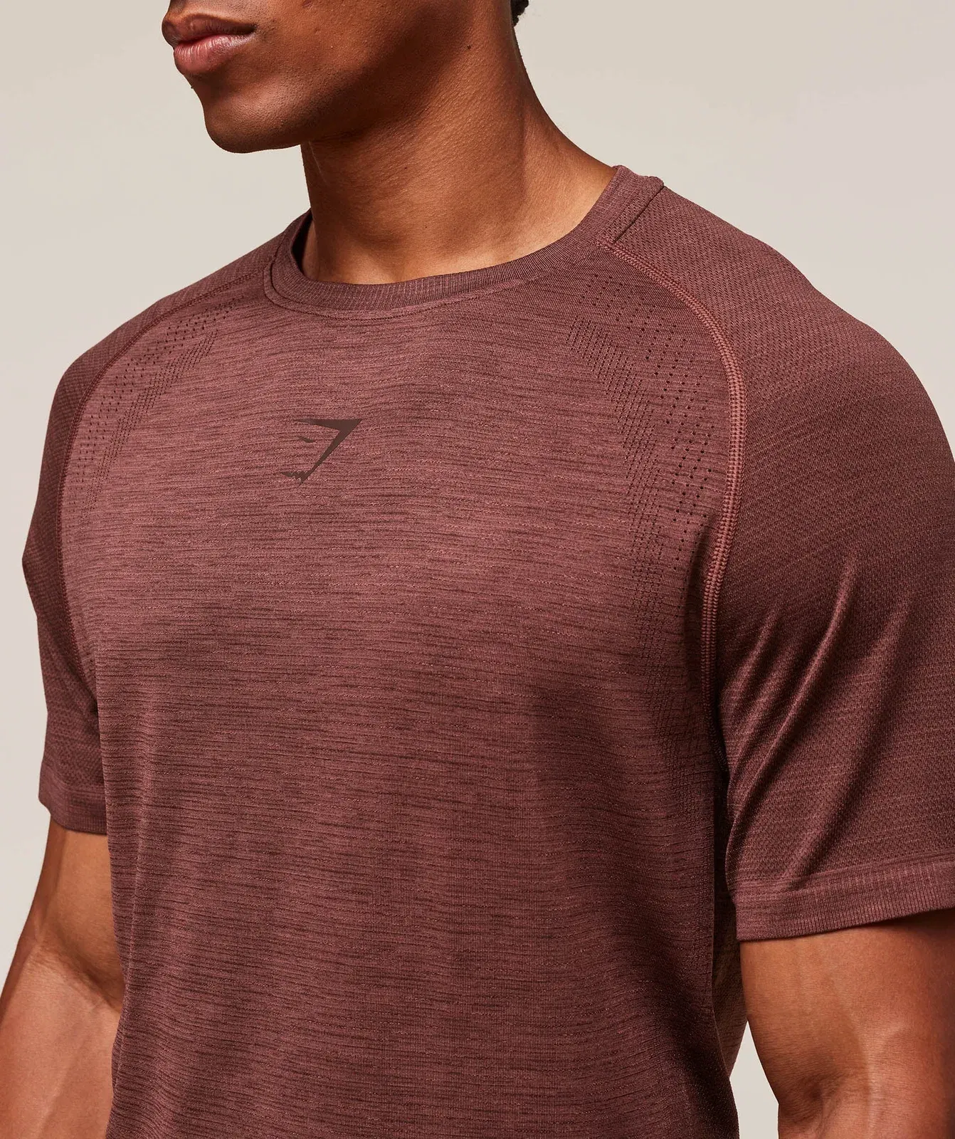 Gymshark Versatile Seamless T-Shirt Rust Brown