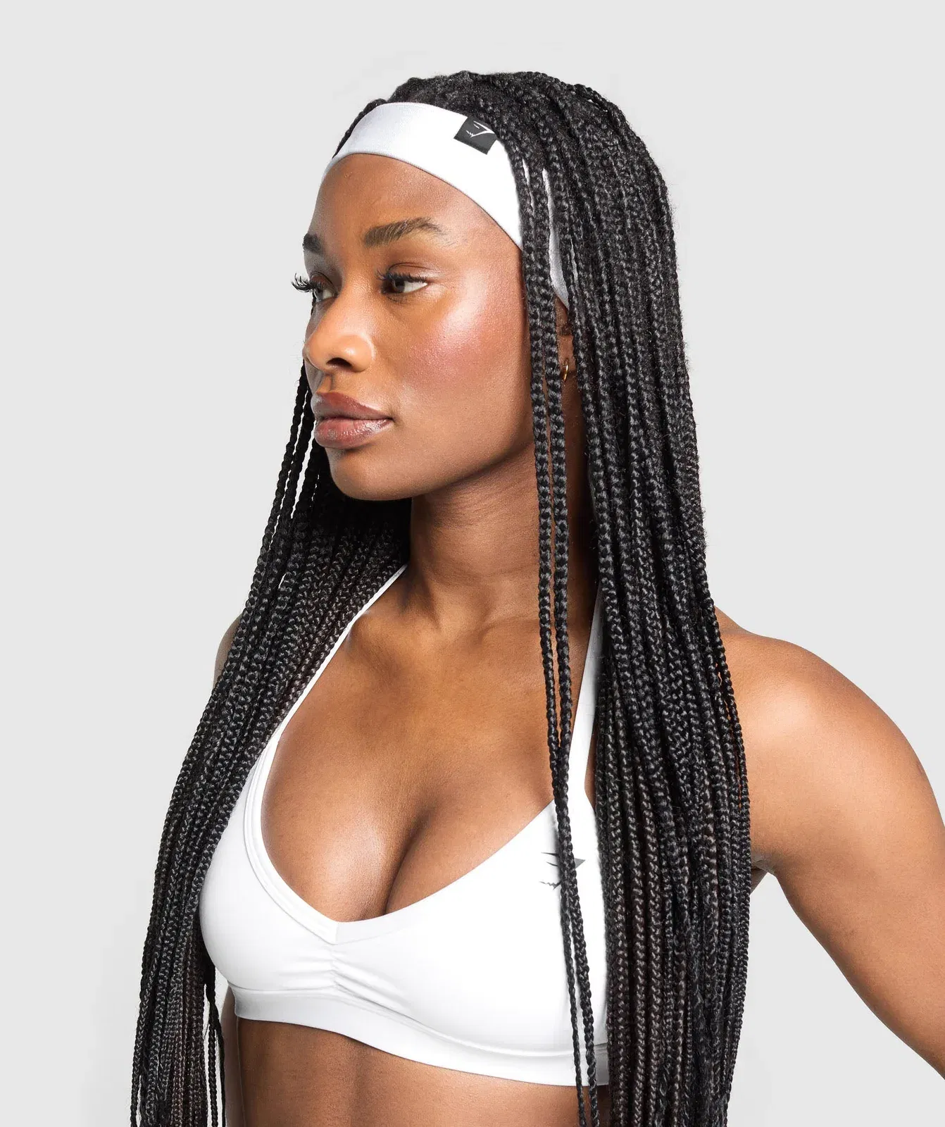 Gymshark Diffuse Single Layer Sweat Headband White