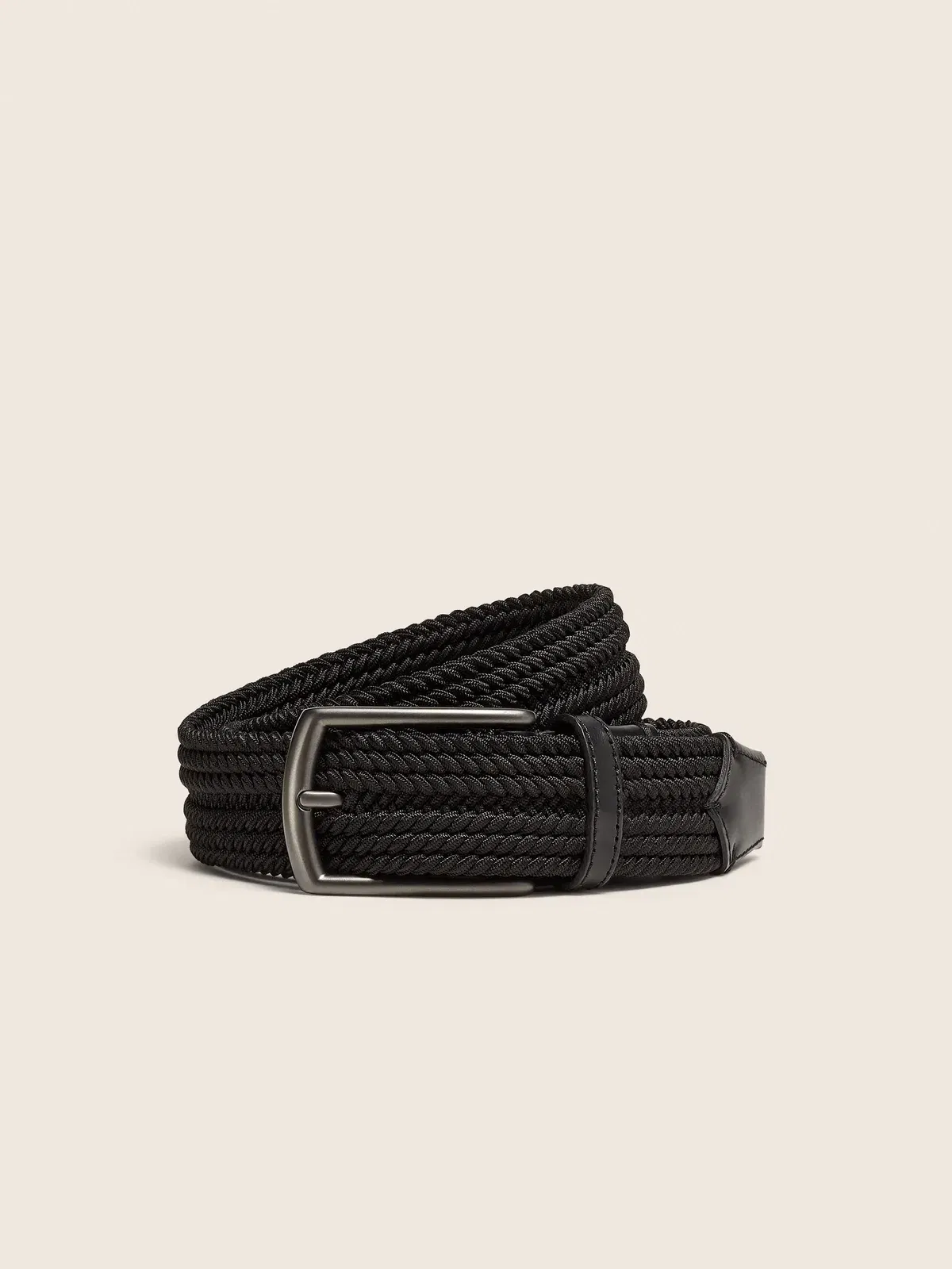 Zegna Black Rayon Belt