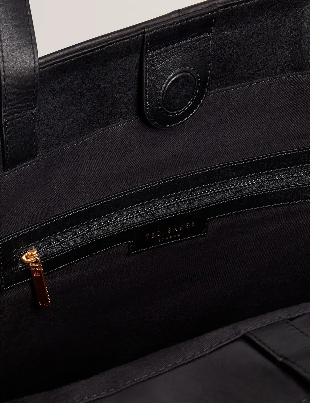 Ted Baker Tashnie Leather Belted Detail Tote Bag Black Women's