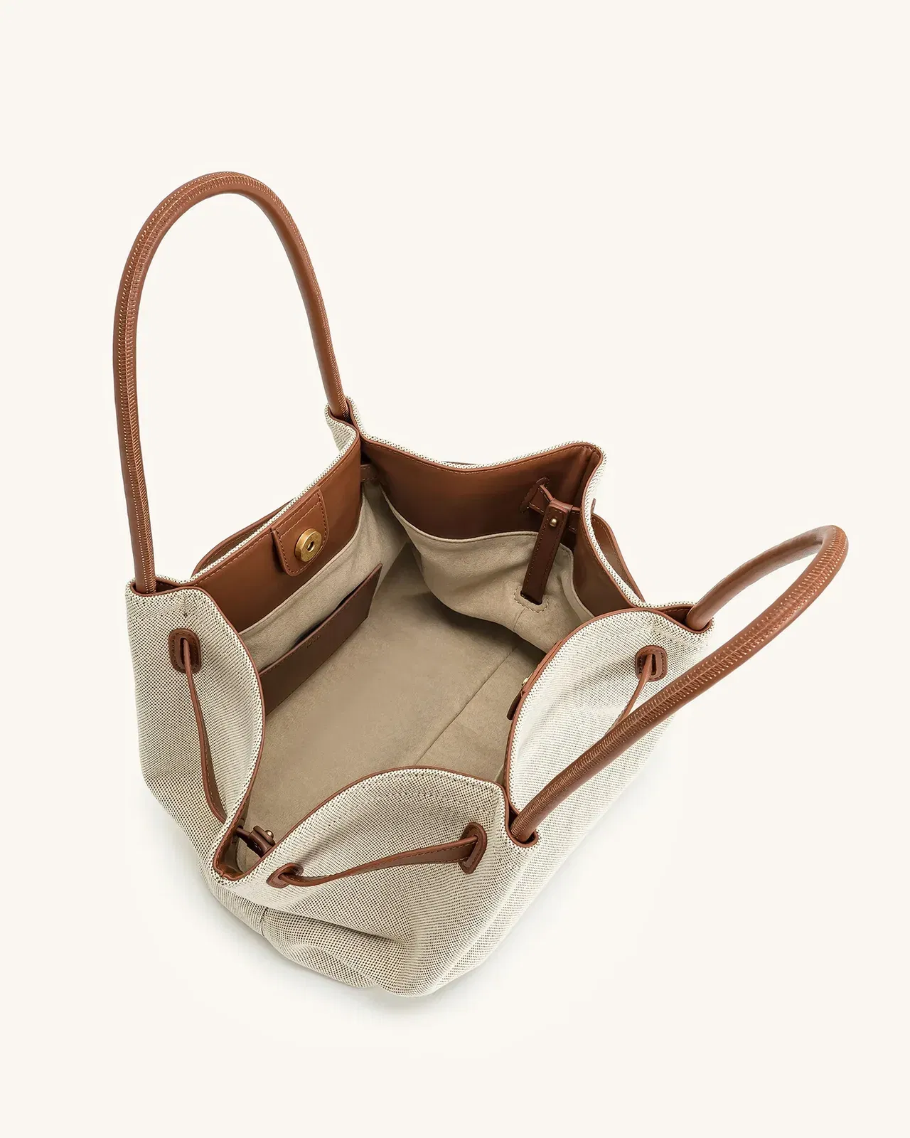Jw Pei Hana Large Tote Bag Brown Canvas