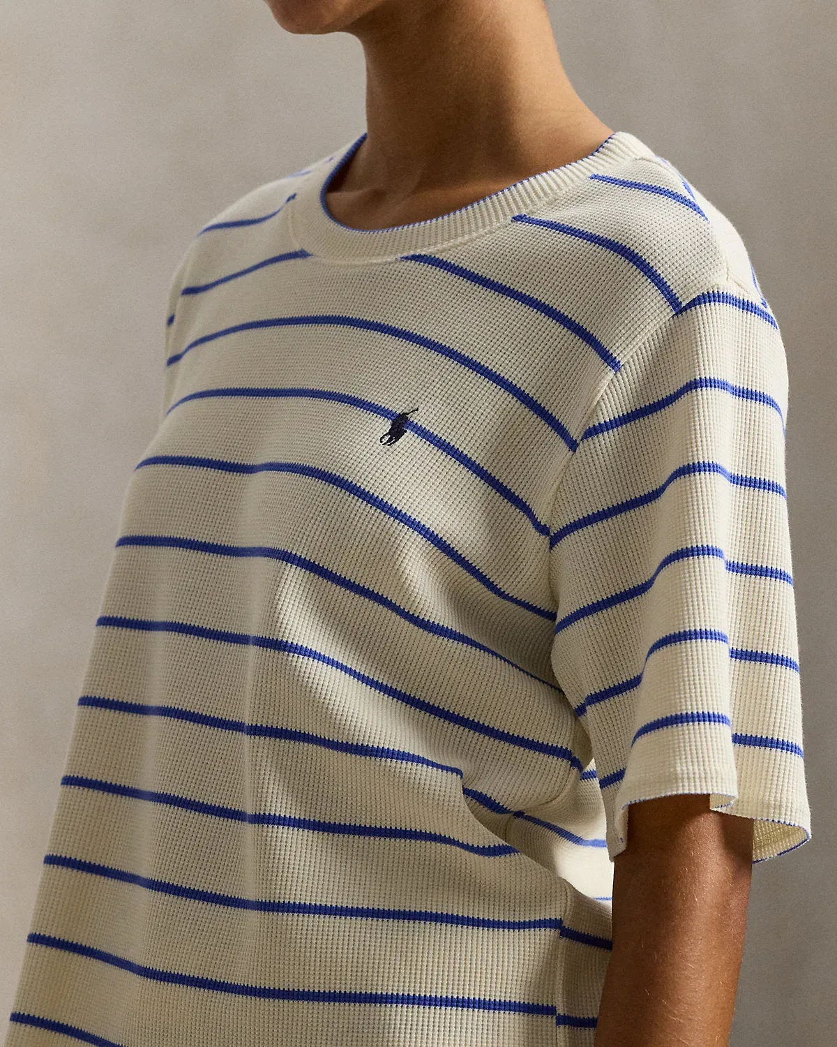 Ralph Lauren Striped WaffleKnit Pajama Set