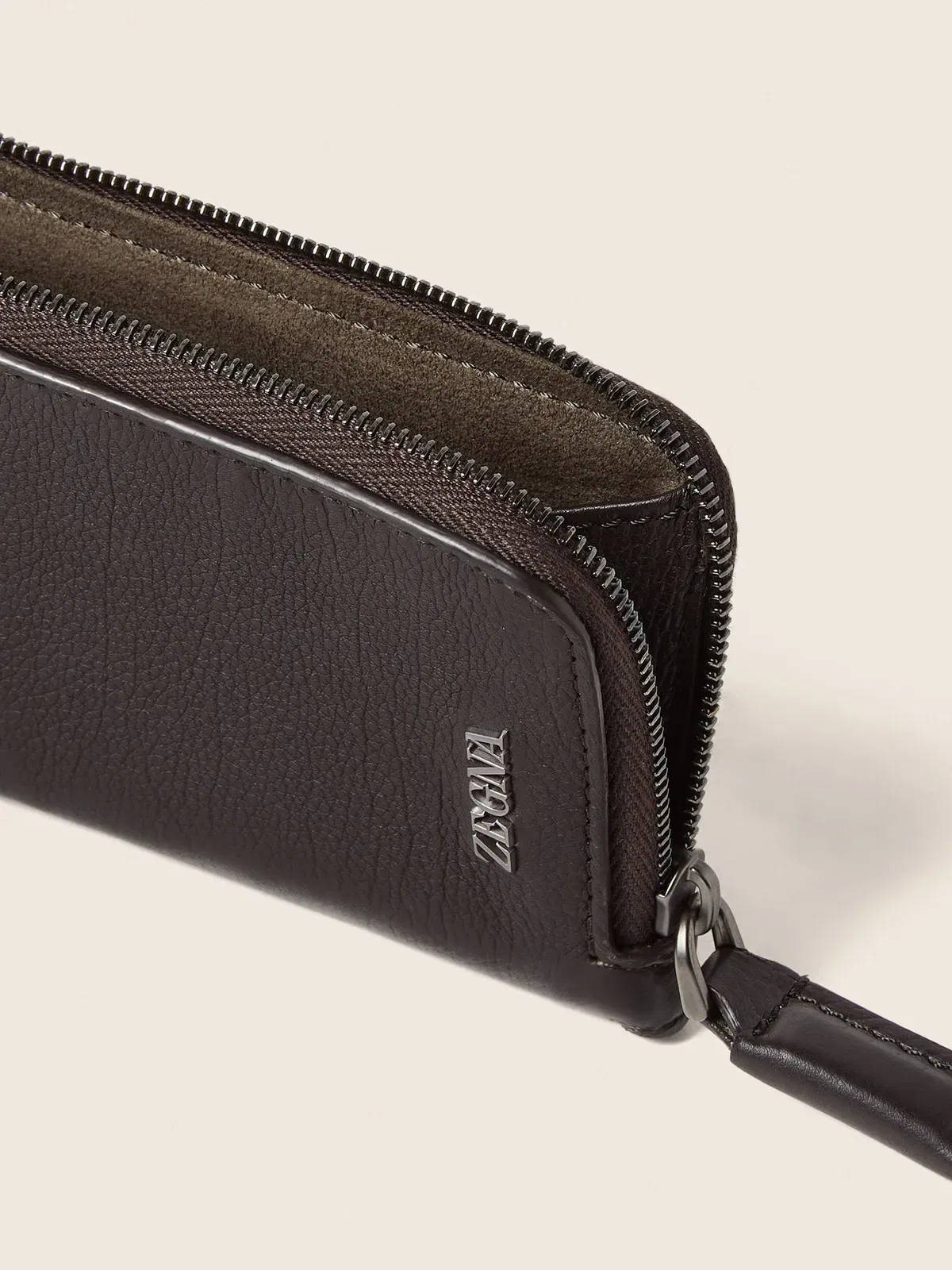 Zegna Dark Brown Secondskin Card Case