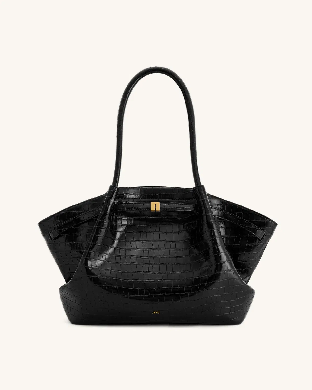 Jw Pei Hana Large Tote Bag Black Croc