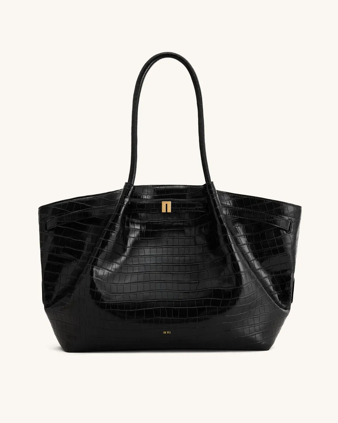 Jw Pei Hana Large Tote Bag Black Croc