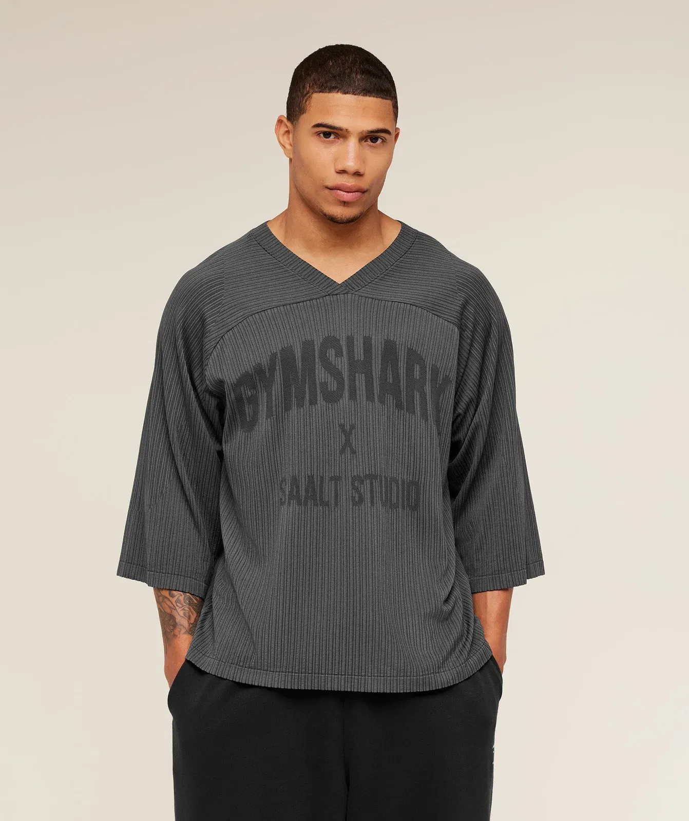 Gymshark Gymshark X Saalt Studios Seamless Jersey Gs Asphalt Grey