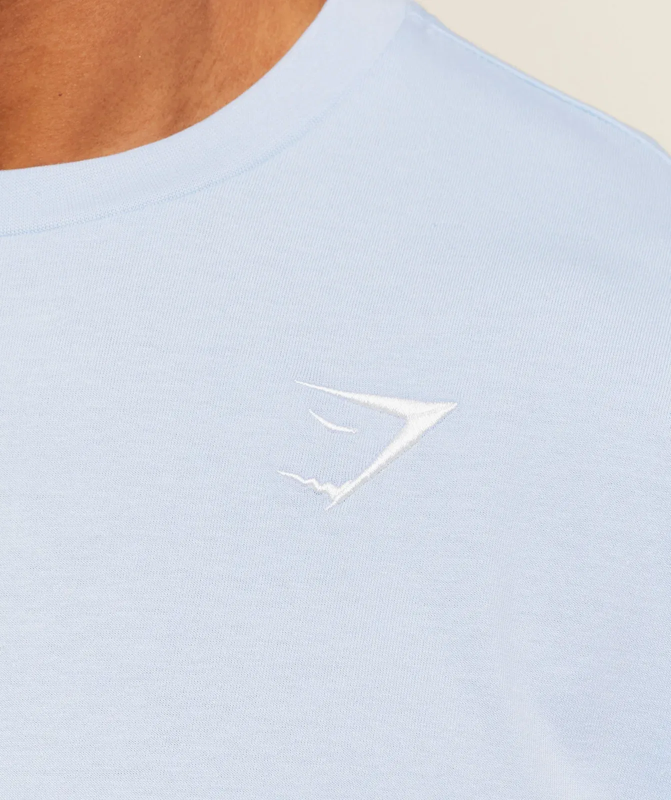 Gymshark Crest Oversized T-Shirt Chilled Blue
