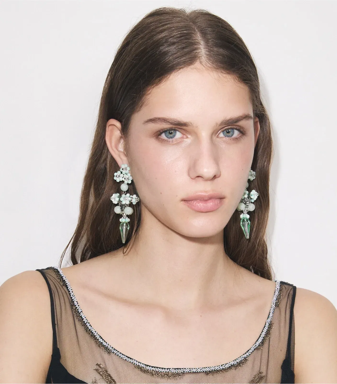 Curiosity Beaded Linear Earrings