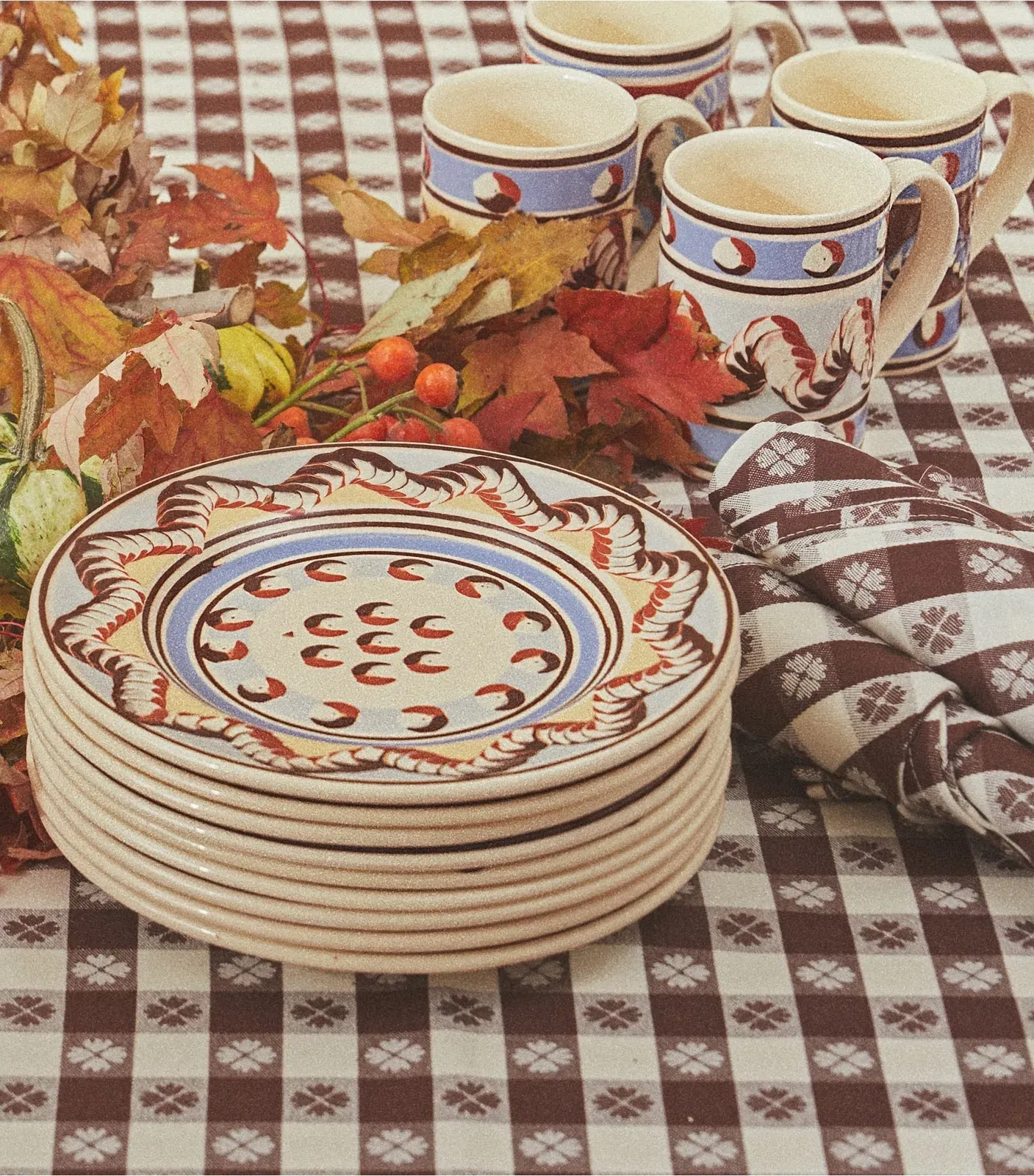 Gingham Dinner Napkin, Set of 4