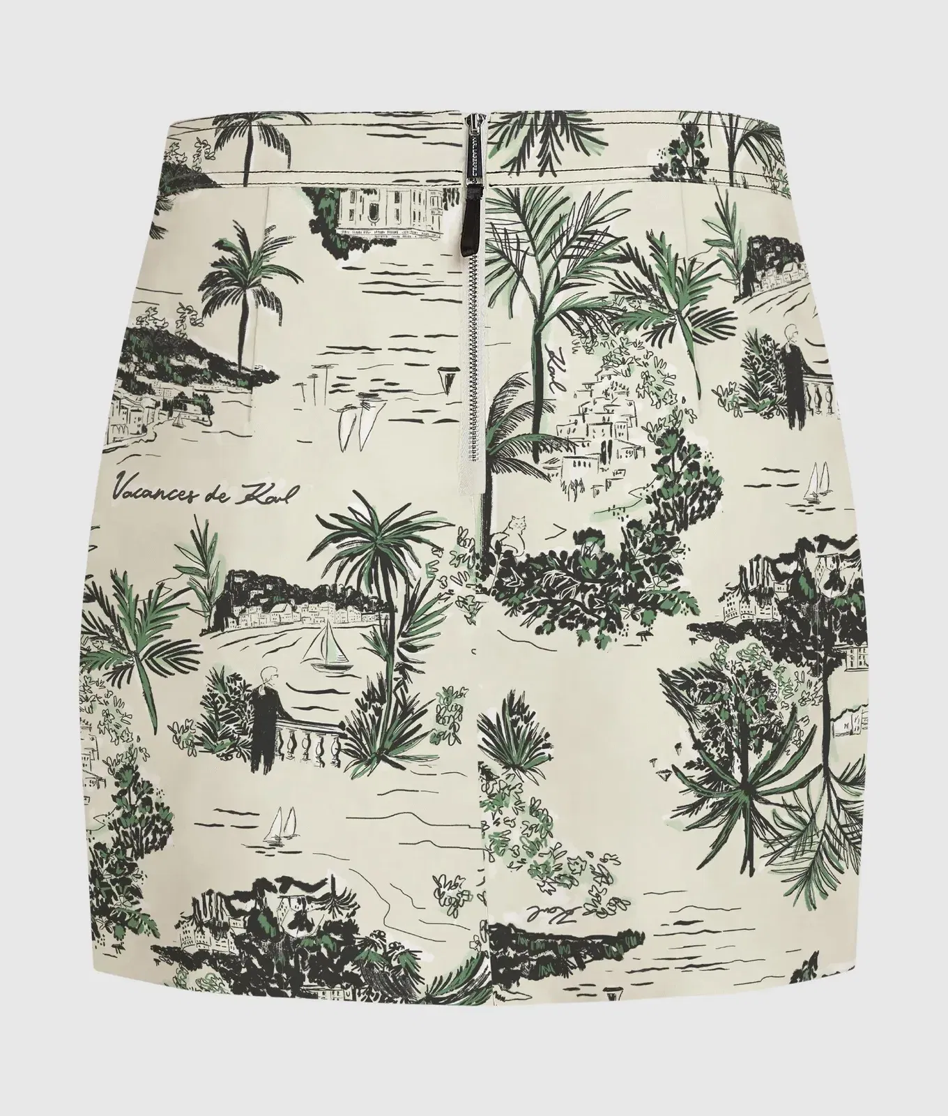 All-over-print mini skirt