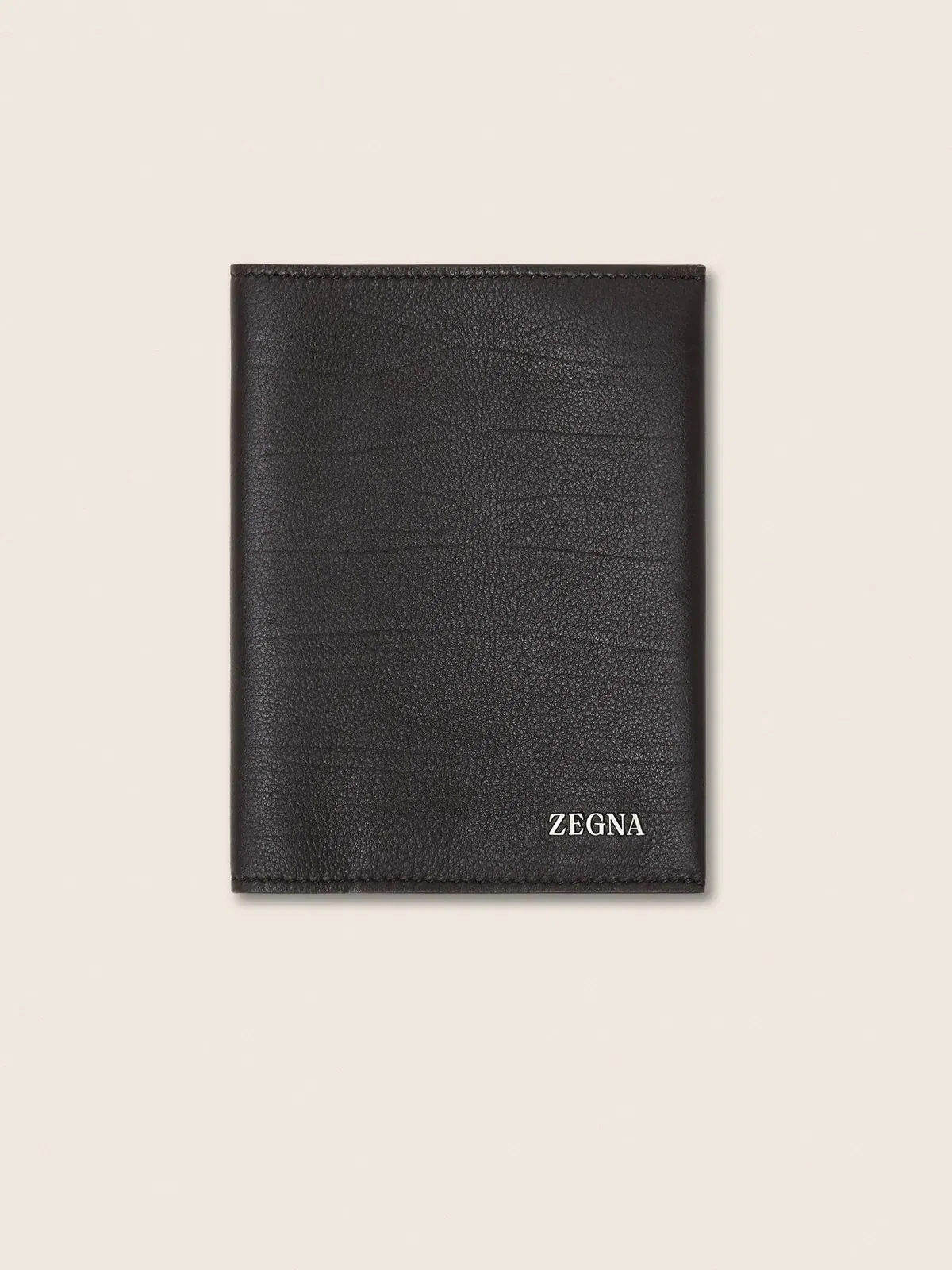 Zegna Dark Brown Secondskin Passport Case