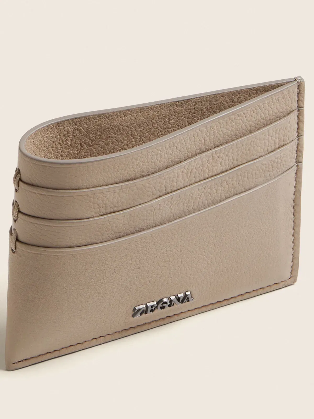 Zegna Light Taupe Secondskin Card Case