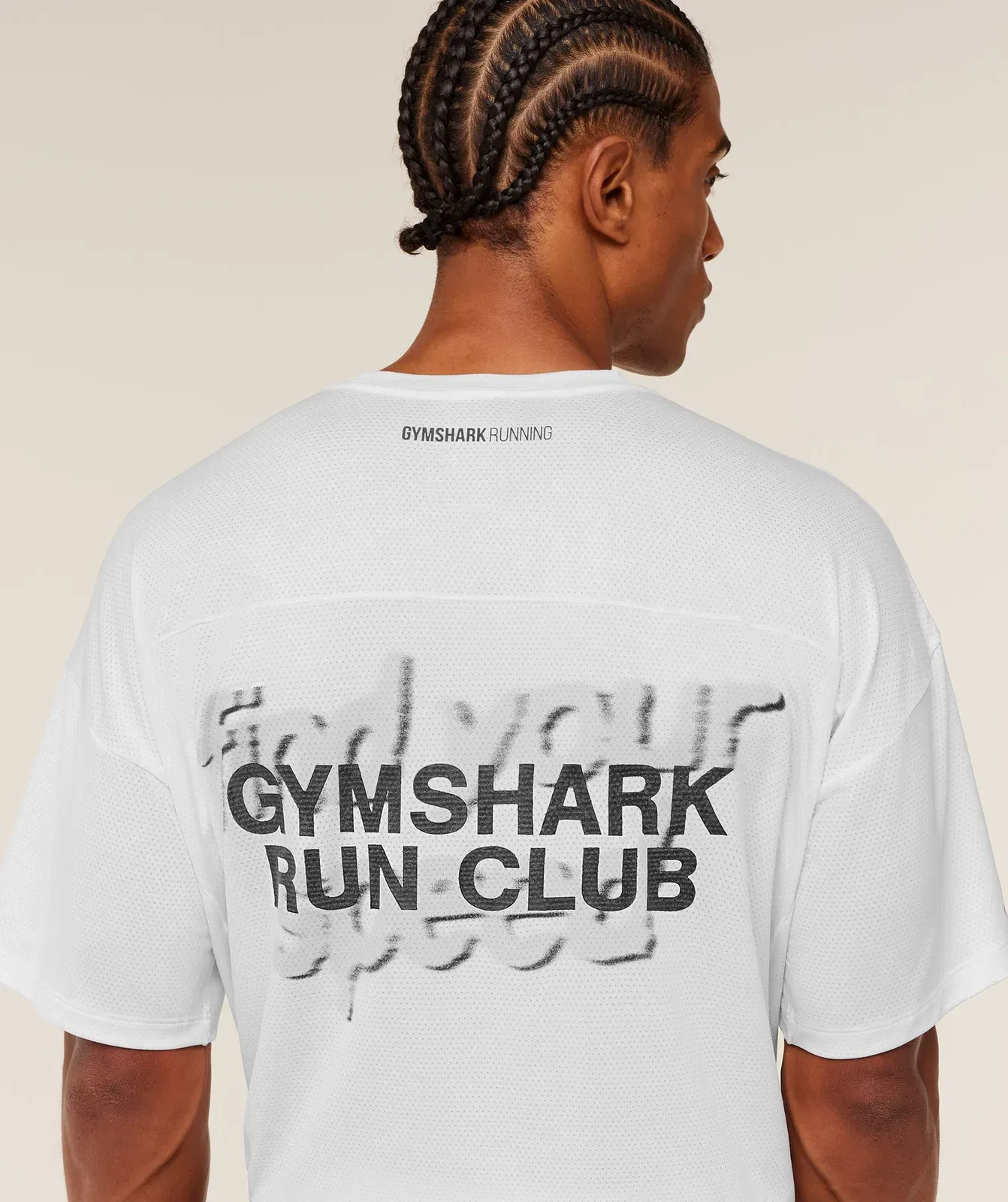 Gymshark Running Graphic T-Shirt Gs White
