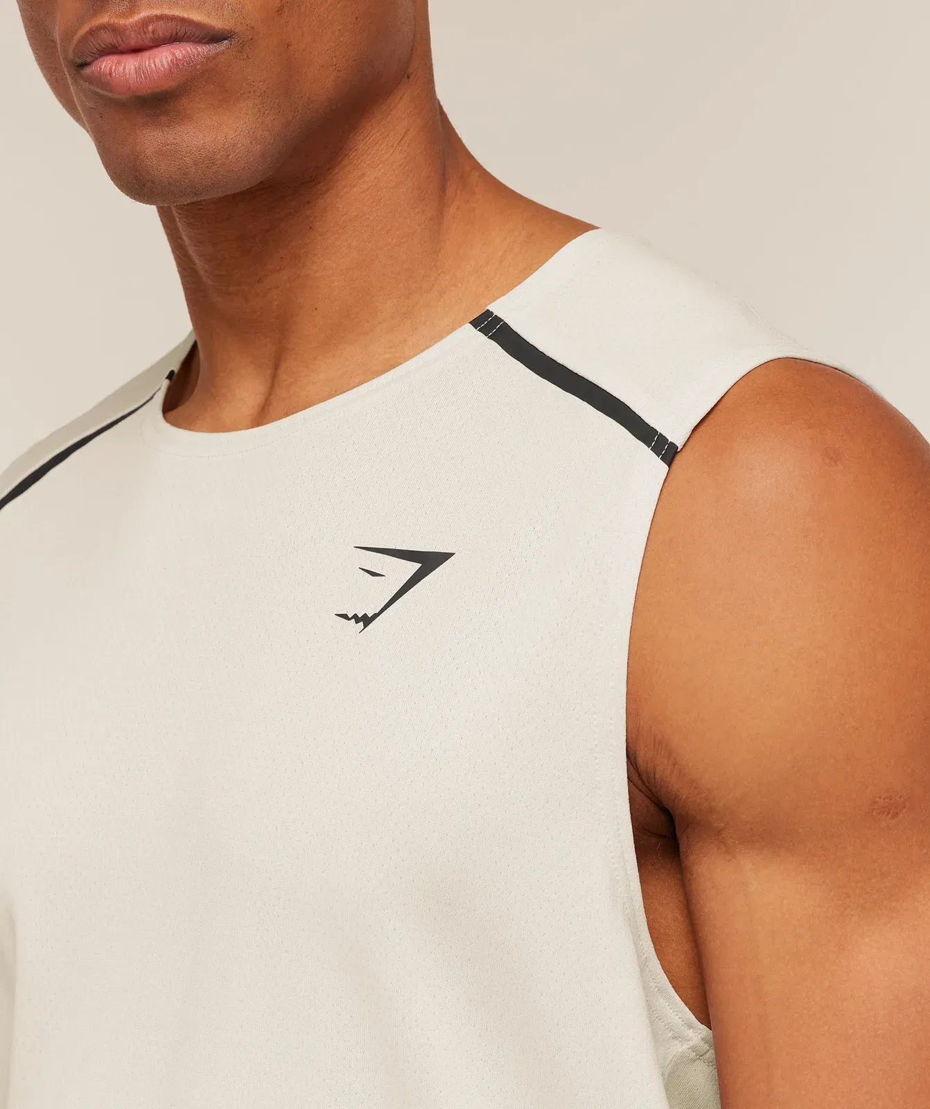 Gymshark Arrival Contrast Tank Tinted White