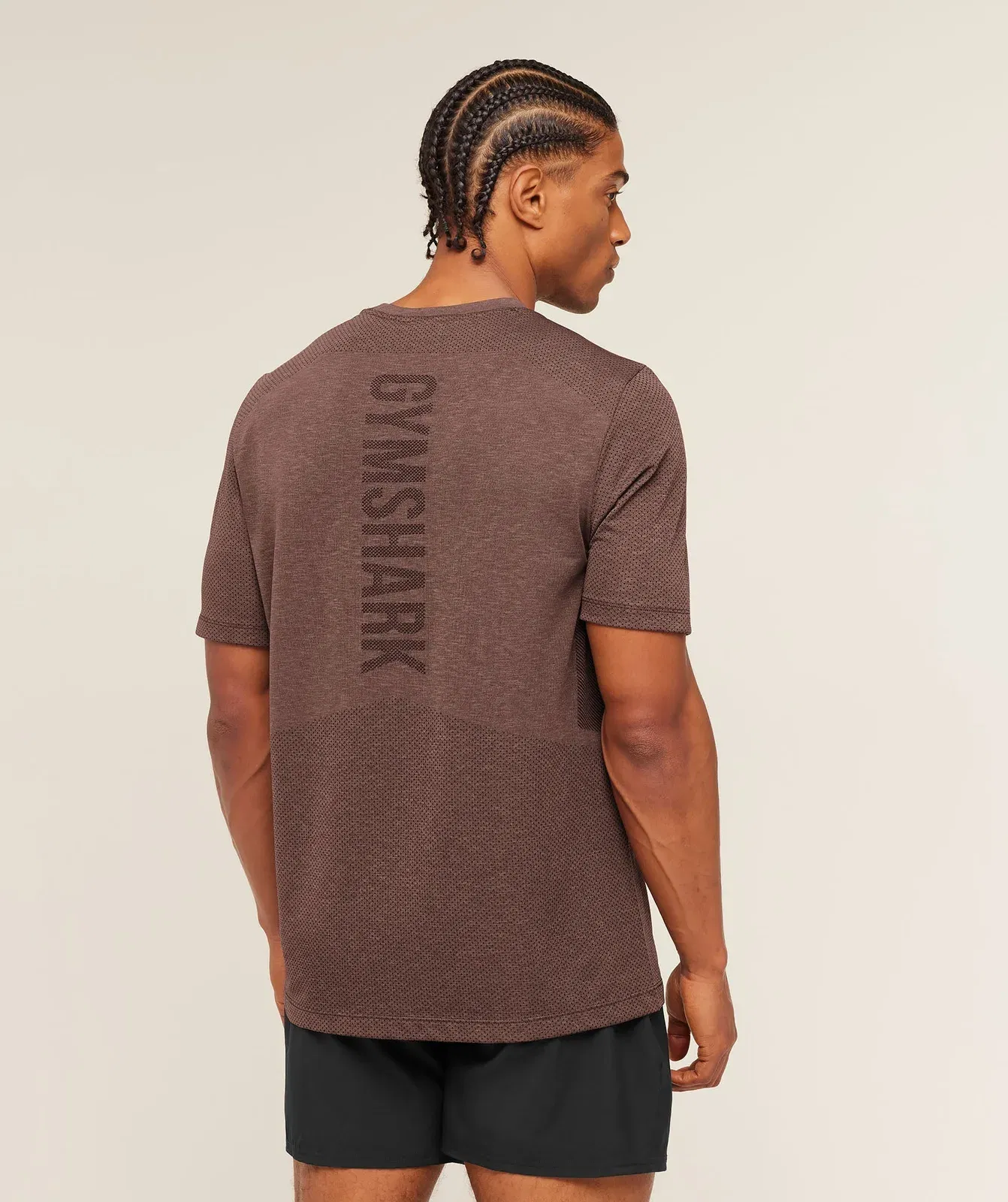 Gymshark Lightweight Seamless T-Shirt Soft Brown