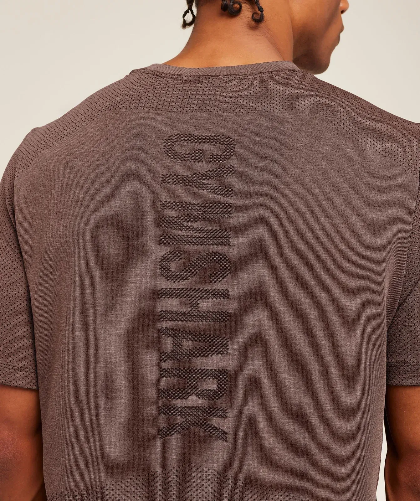 Gymshark Lightweight Seamless T-Shirt Soft Brown