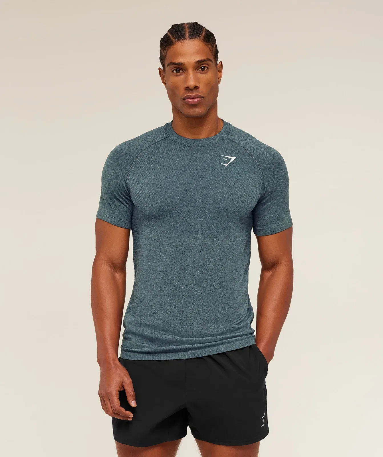 Gymshark Vital Seamless T-Shirt Iron Blue