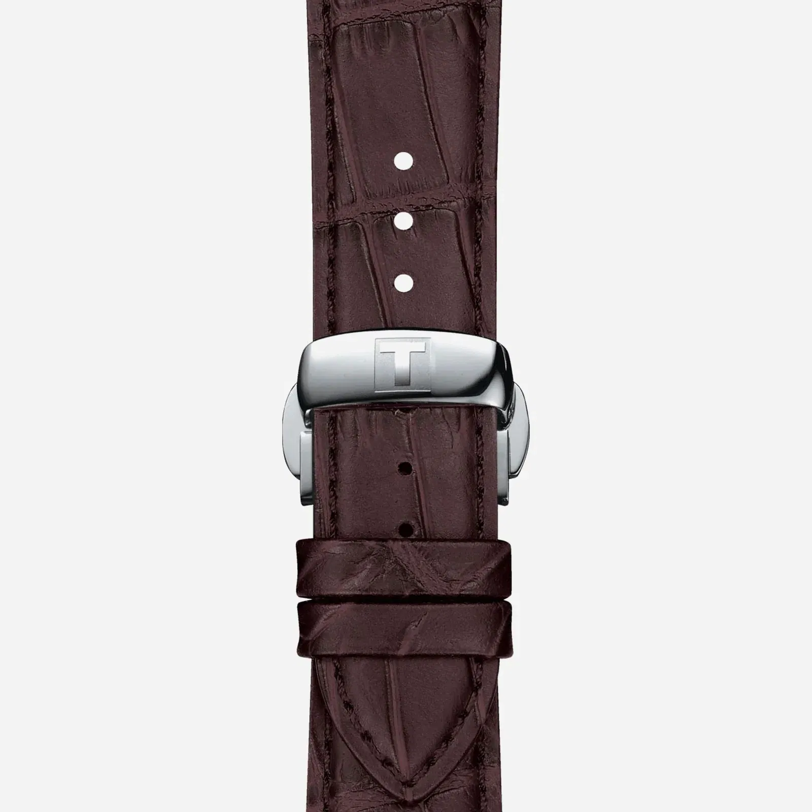 Tissot Gentleman Powermatic 80 Silicium Black Dial Brown Leather Strap Watch