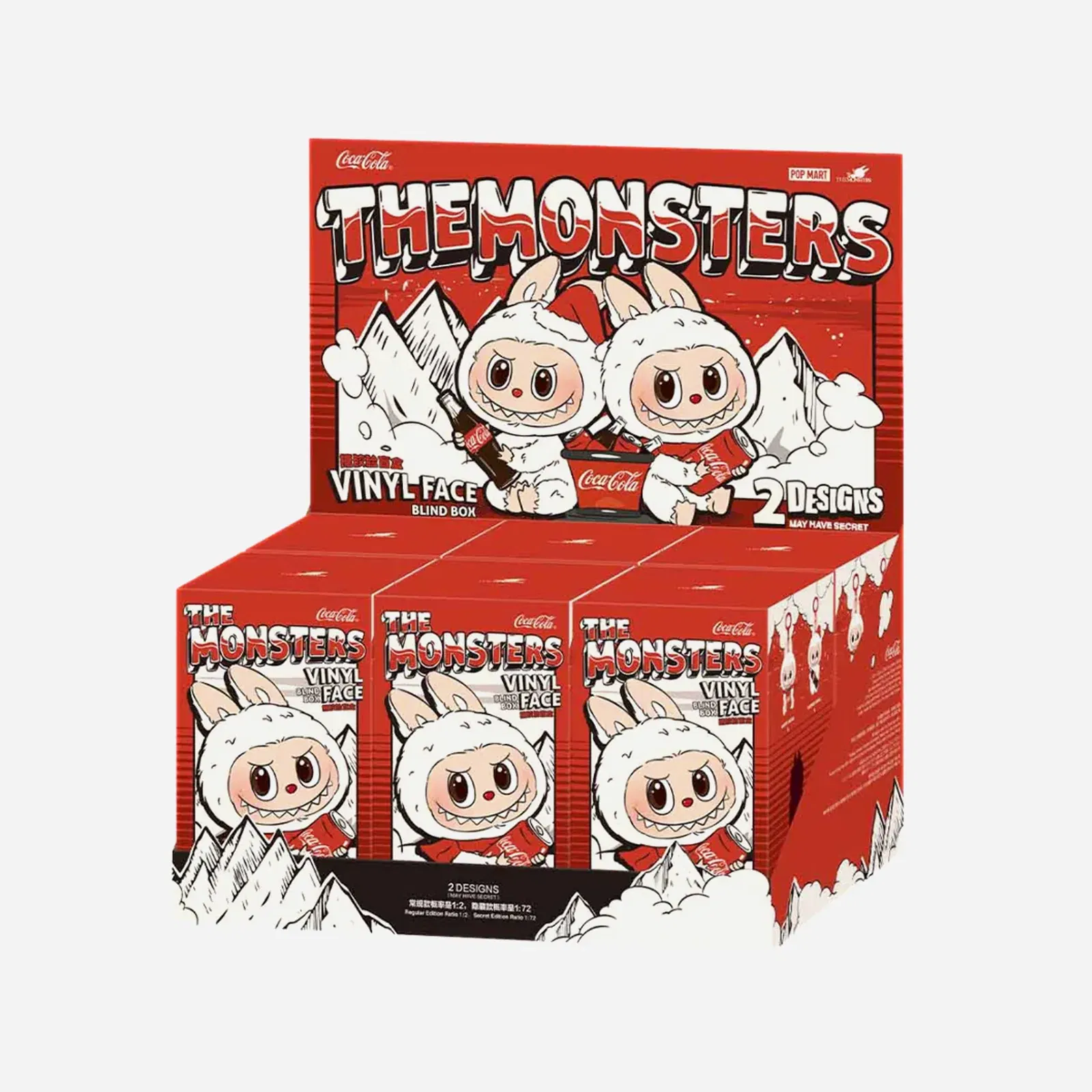 Pop Mart Labubu The Monsters Coca Cola Series Vinyl Face Sealed Case (Pack of 6)