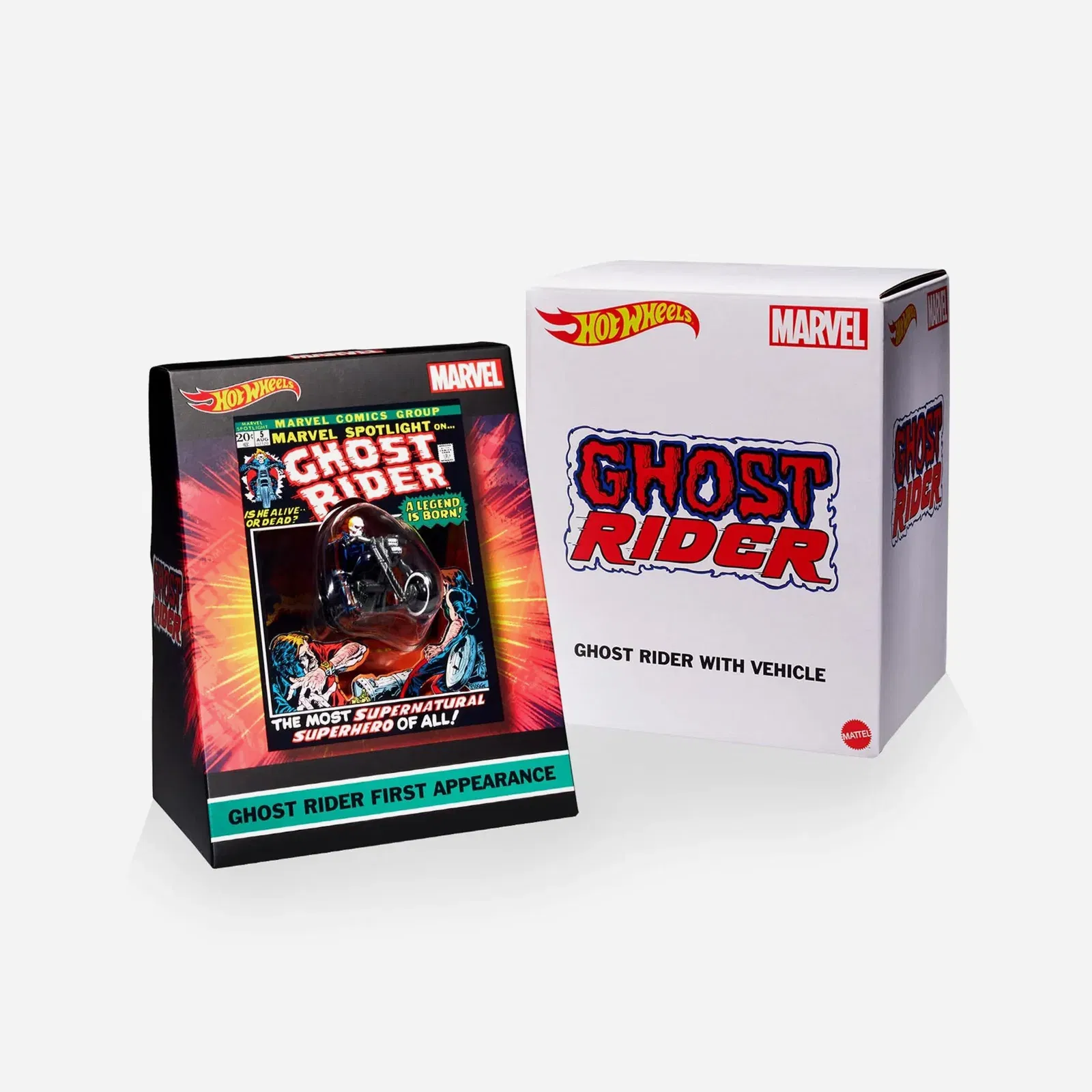 Hot Wheels X Marvel Ghost Rider Motorcycle & Figure Collectible 2022 SDCC Exclusive