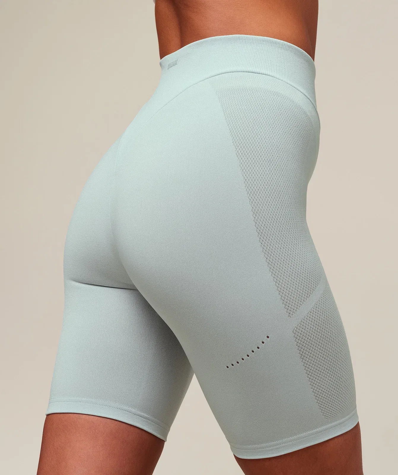 Gymshark everywear Warp Knit Cycling Shortss - Frost Blue