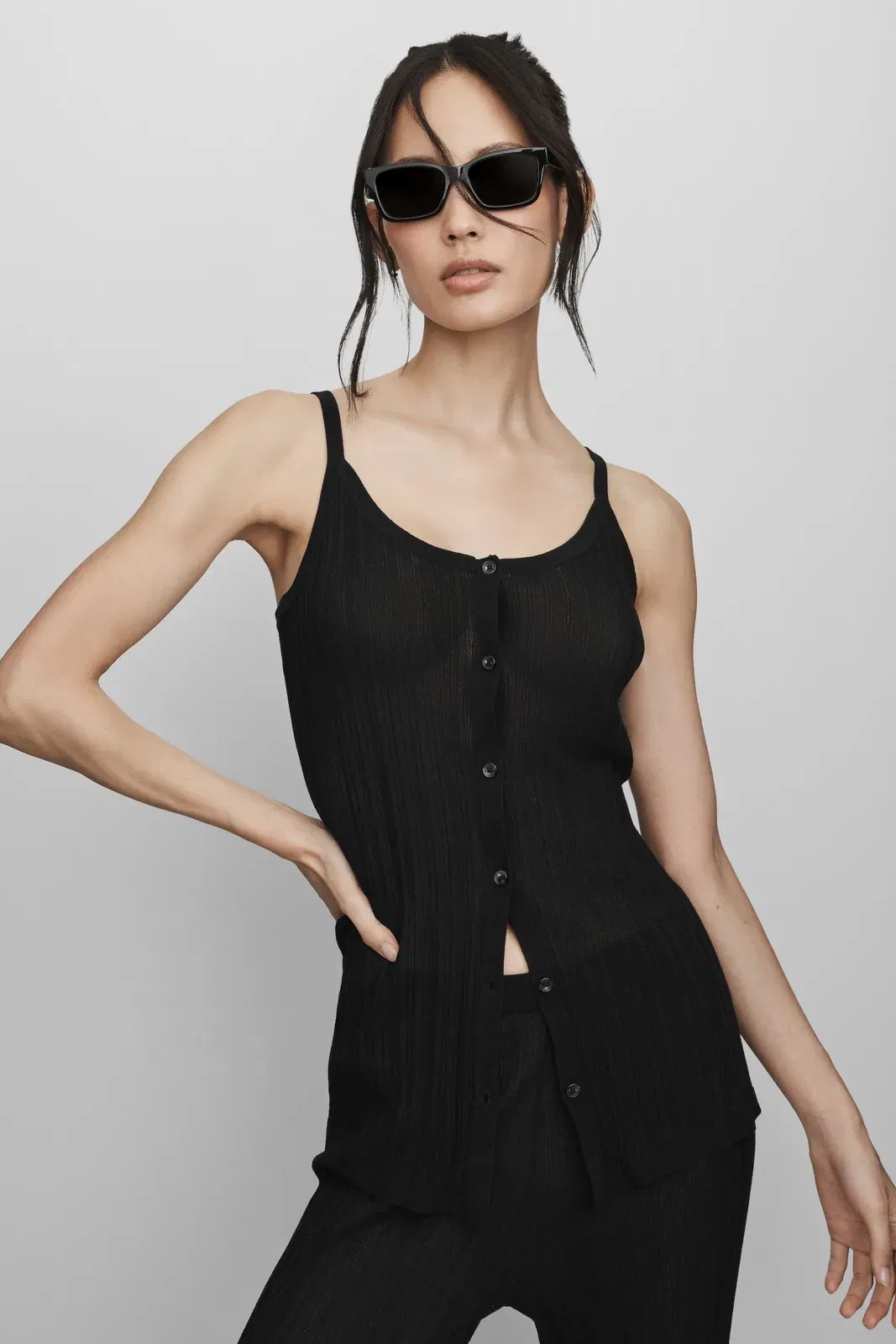 Sweater Sunlit Button Down Tank