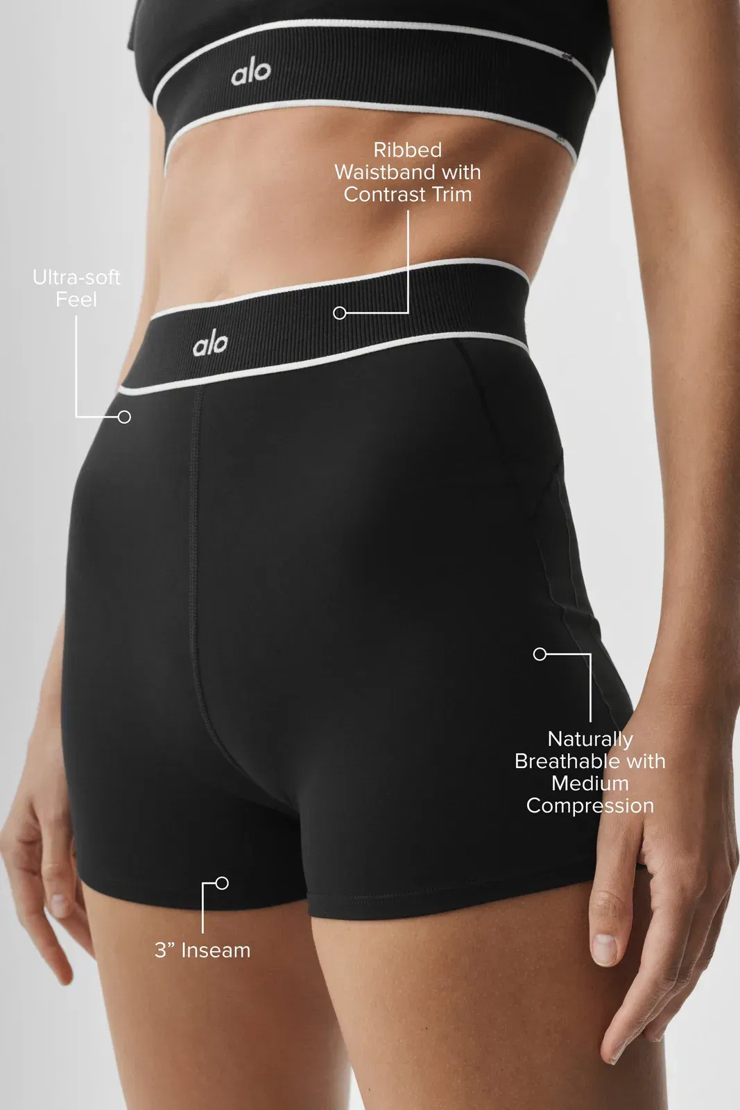 3" ALO Softsculpt High-Waist Amp It Up Short