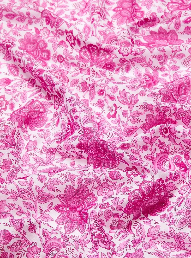 Floral Print Cotton Scarf