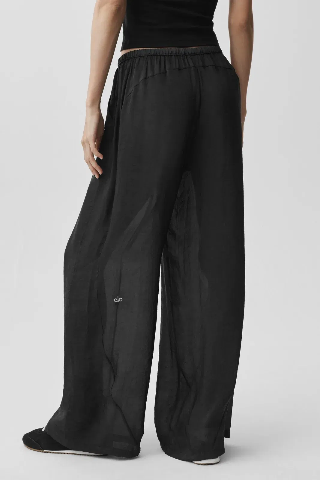 Semi-Sheer Golden Hour High-Waist Straight Leg Pant