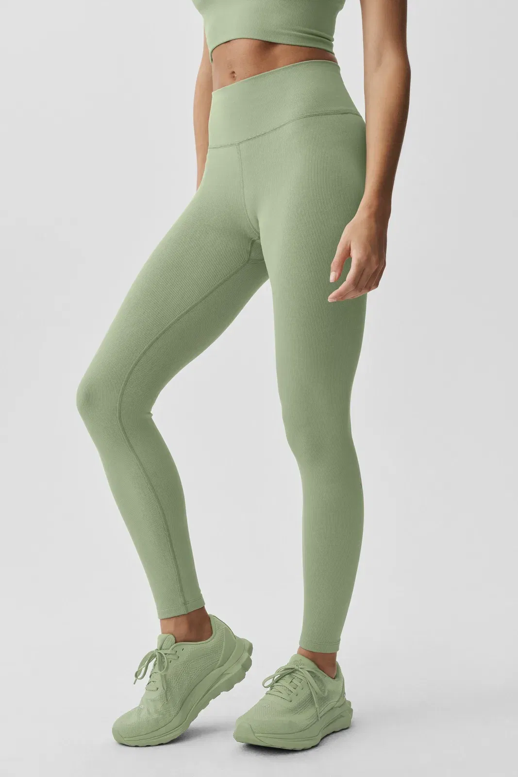Seamless Modal Ribbed High-Waist 7/8 Legging
