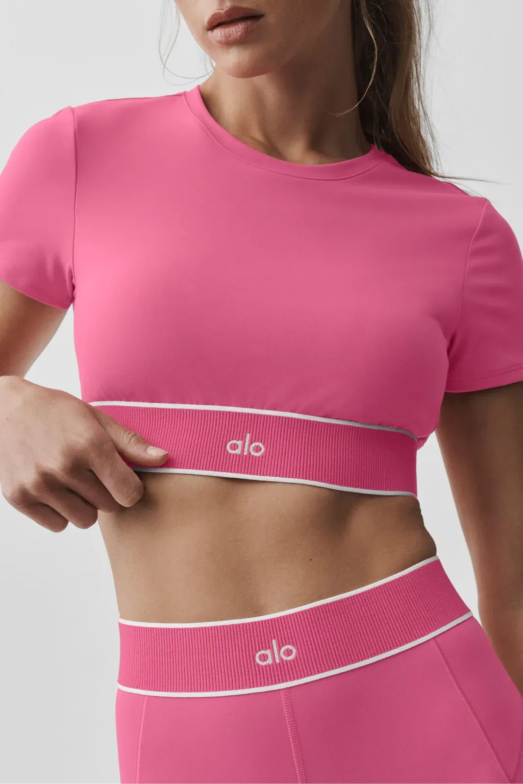 ALO Softsculpt Amp It Up Short Sleeve Bra