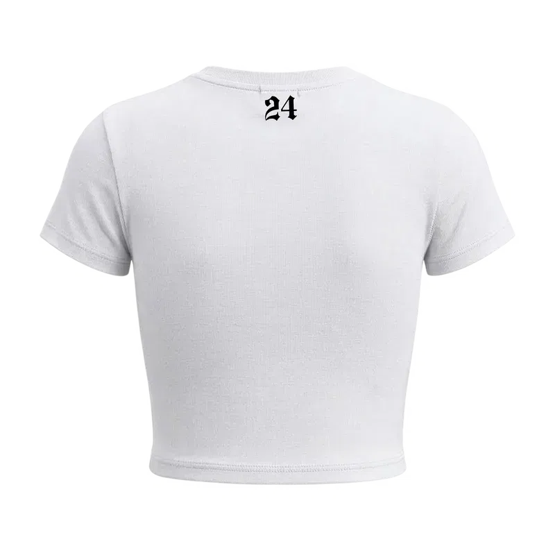 24 Songs YE Baby Tee in White