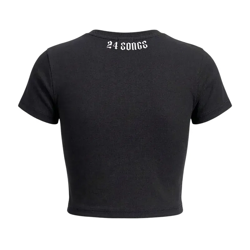 Carti - Antagonist Eyes Baby Tee in Black