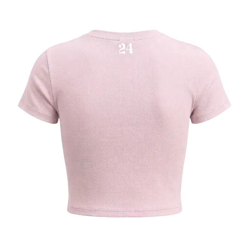 Don't Be Dumb Baby Tee in Pink