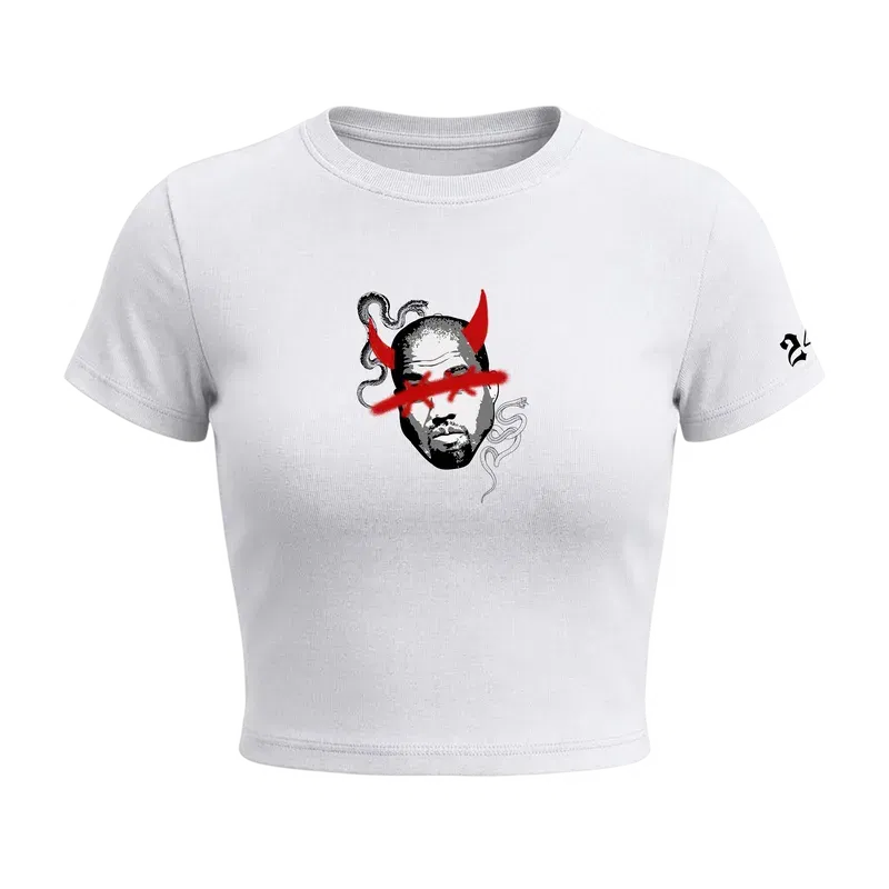 Kanye West - I Made That B_tch Famous Baby Tee in White