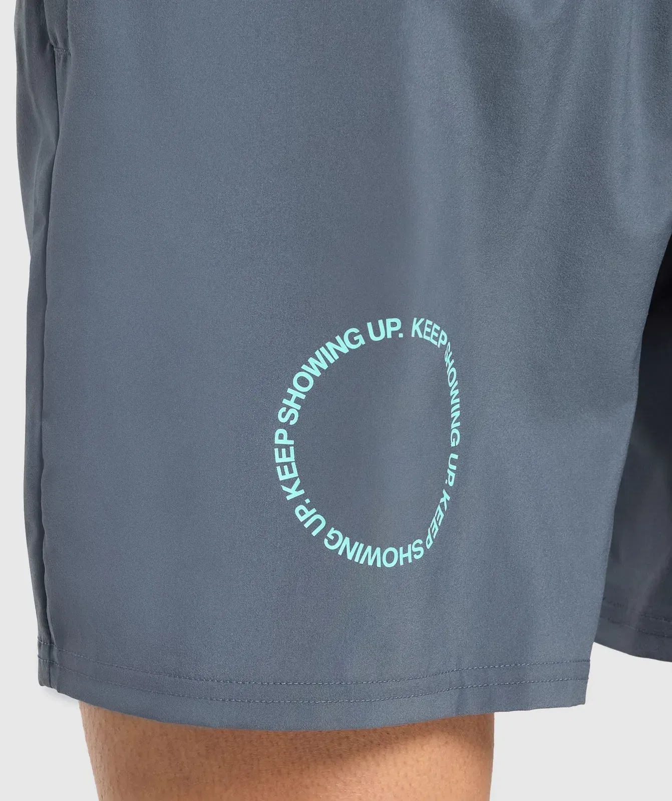 Gymshark Keep Showing Up 7" Shorts - Titanium Blue