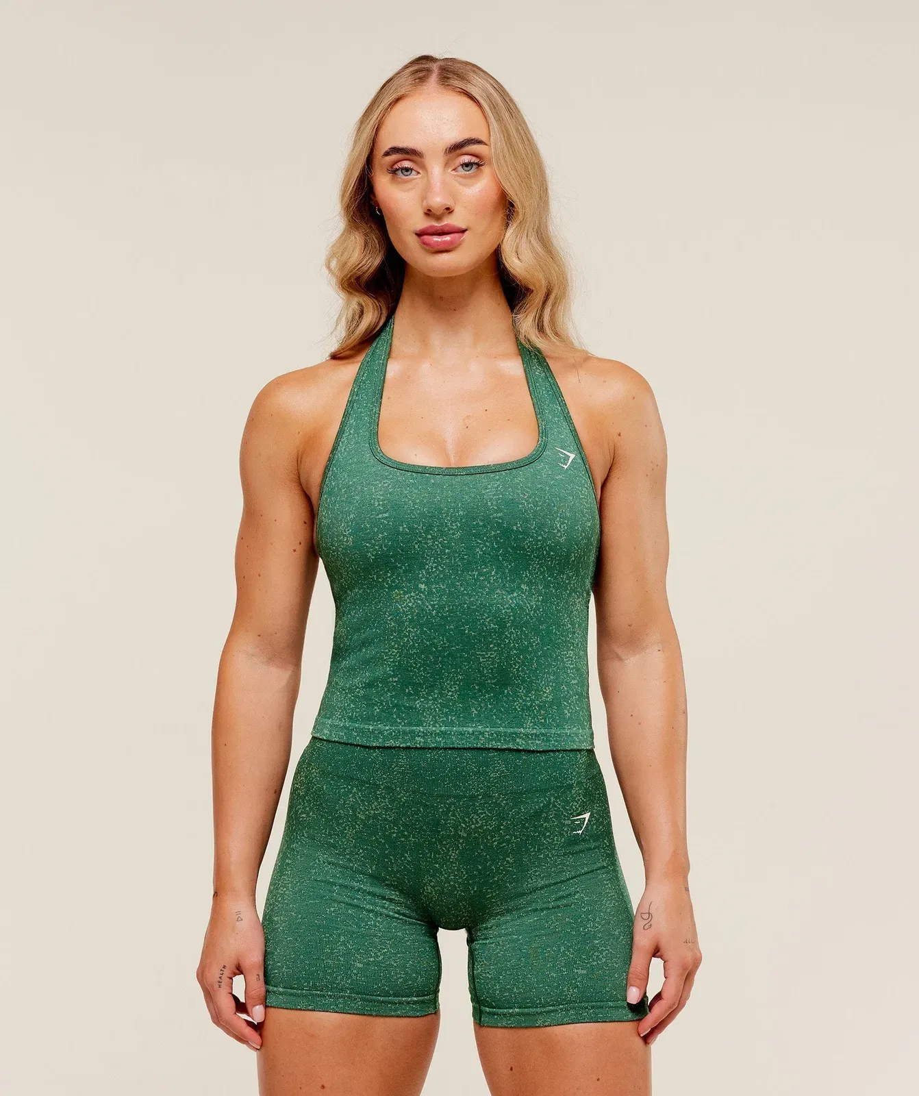 Gymshark Adapt Fleck x Whitney Tank With Shelf - Lift Green/Clay Green