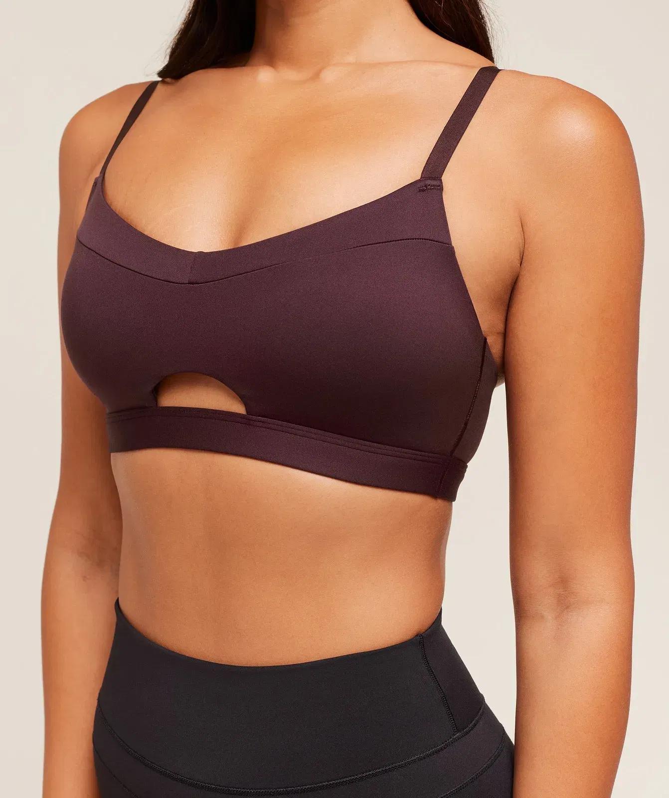 Gymshark Balcony Peekaboo Sports Bra - Cherry Purple