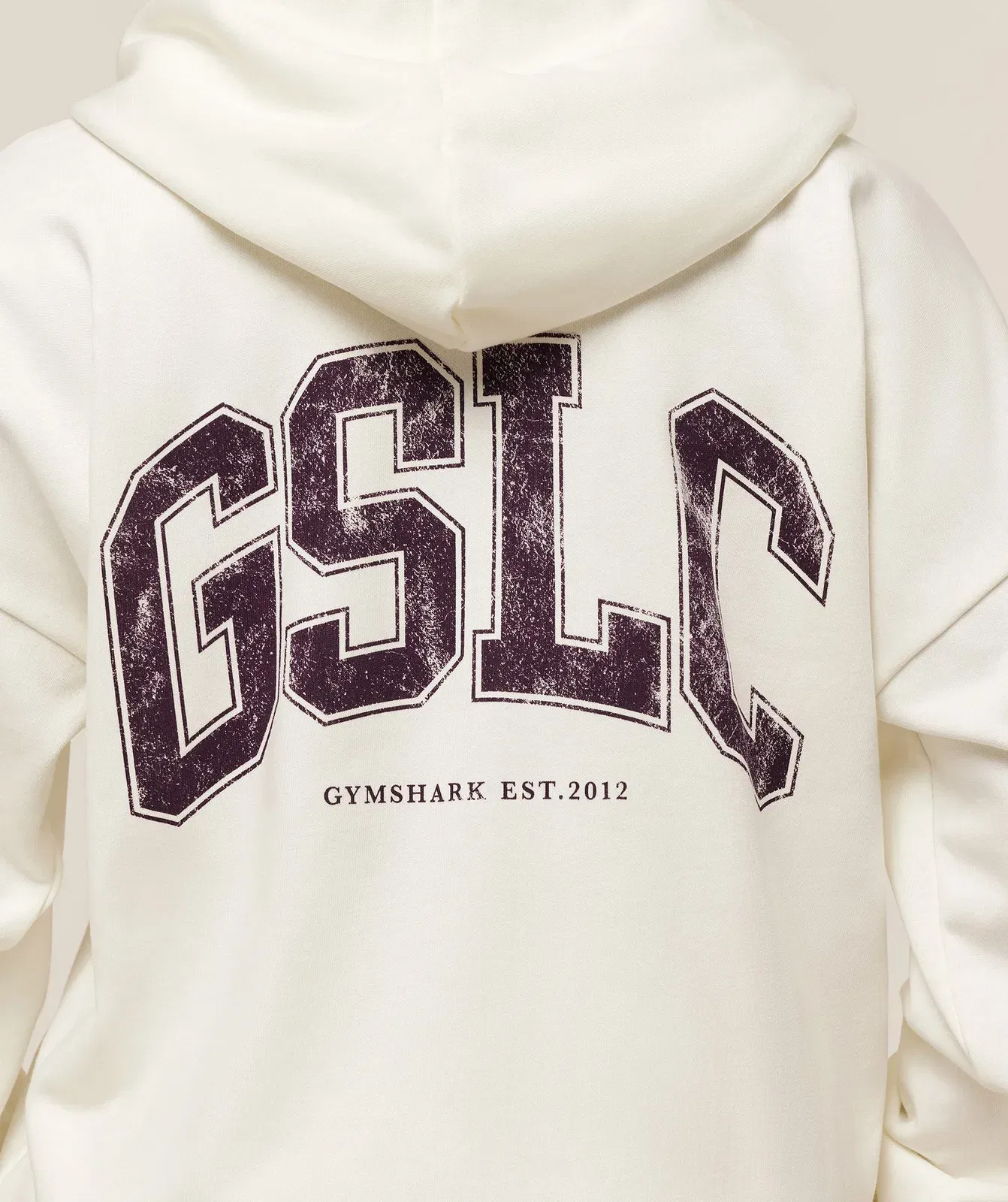 Gymshark GSLC Graphic Zip Up Hoodie - Soft White