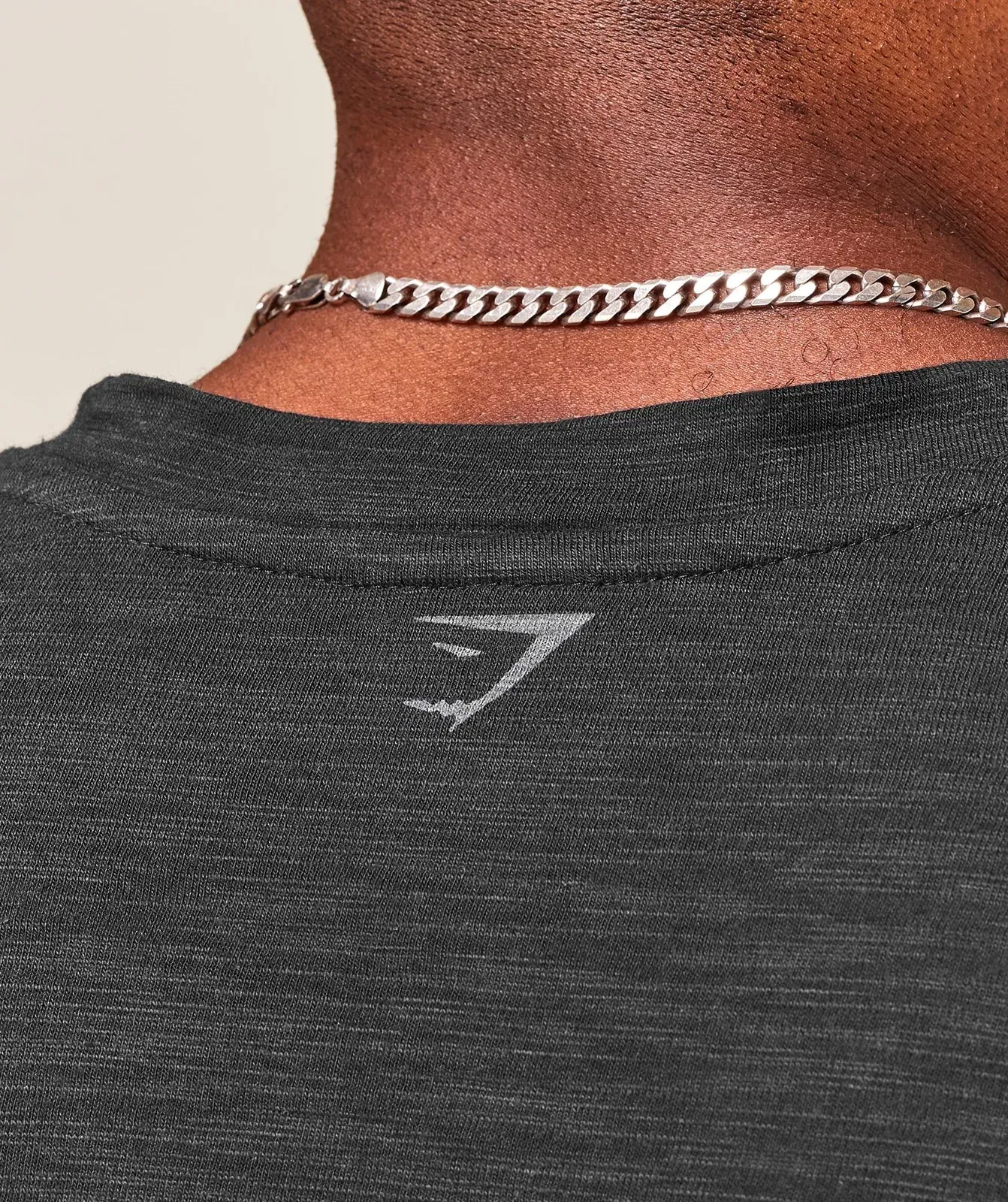 Gymshark Lightweight Slub Textured 3/4 Henley - Black