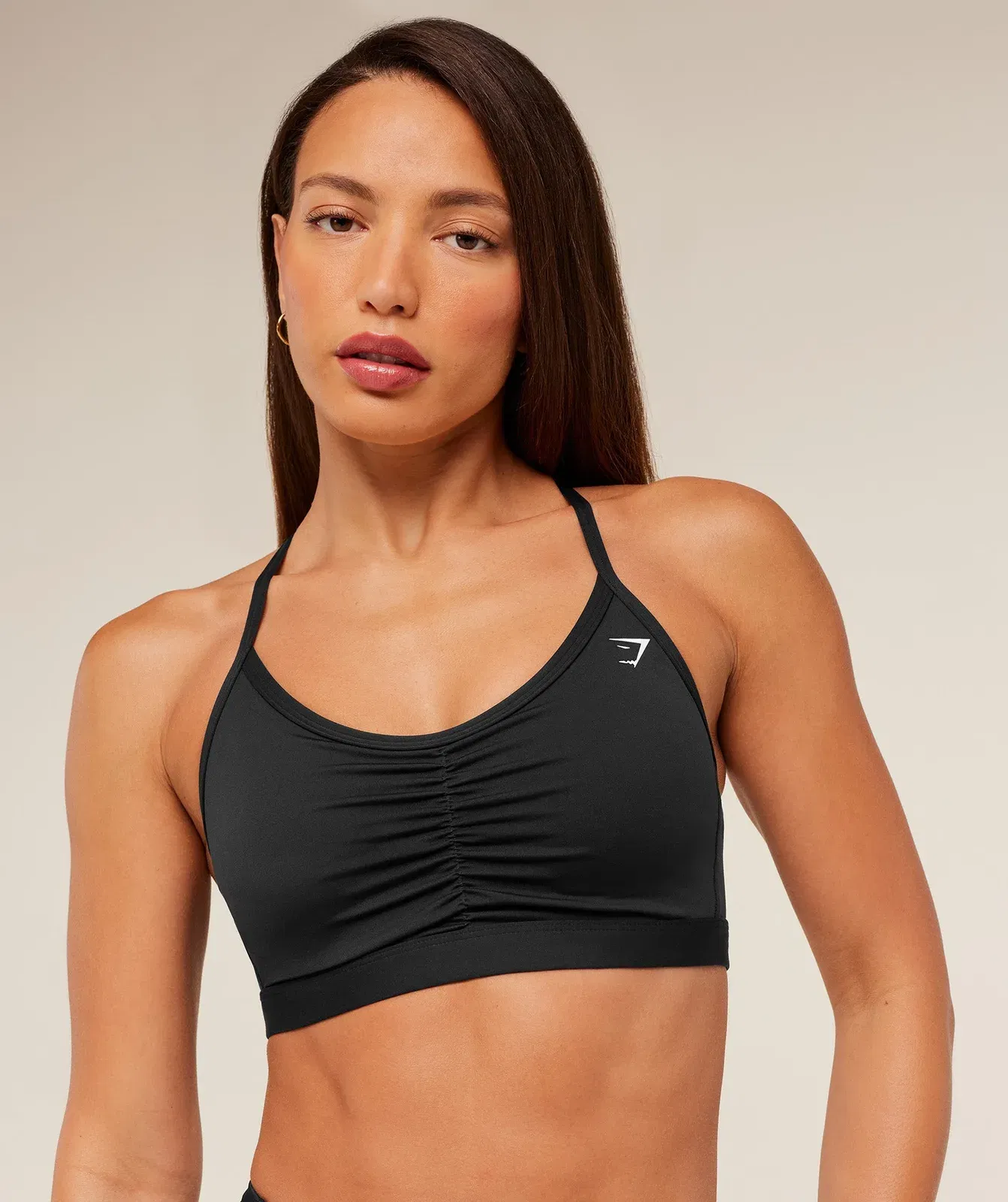 Gymshark Ruched Sports Bra - Black